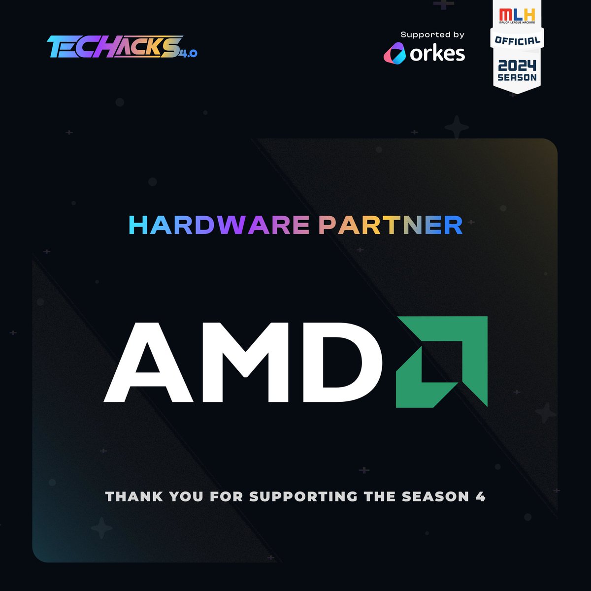techackscu's tweet photo. Exciting to unveil @AMD as the Hardware Partner of Techacks4.0! ๐ป Gear up for a coding adventure with cutting-edge technology and powerful hardware. Let the innovation begin! ๐โจ
#Techacks4 https://t.co/rYQIzyZtqu