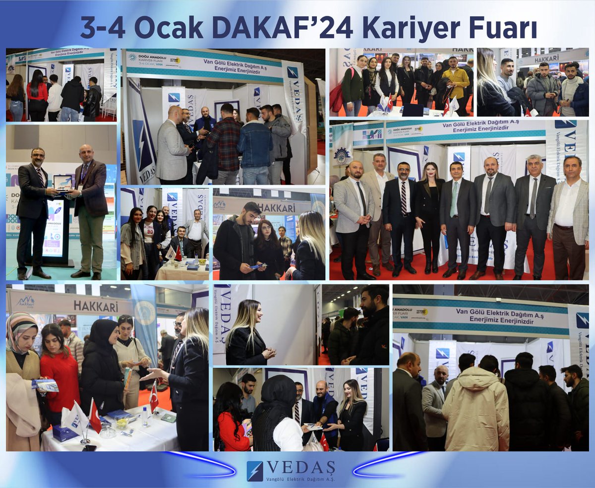 vedaselektrik's tweet photo. T.C. Cumhurbaşkanlığı İnsan Kaynakları Ofisi koordinatörlüğünde ve Van Yüzüncü Yıl Üniversitesi ev sahipliğinde gerçekleşen  Doğu Anadolu Kariyer Fuarı'nda (DAKAF'24) gençlerimizle buluşuyoruz. 
#DAKAF
#VEDAŞ https://t.co/ANTprEtkPZ
