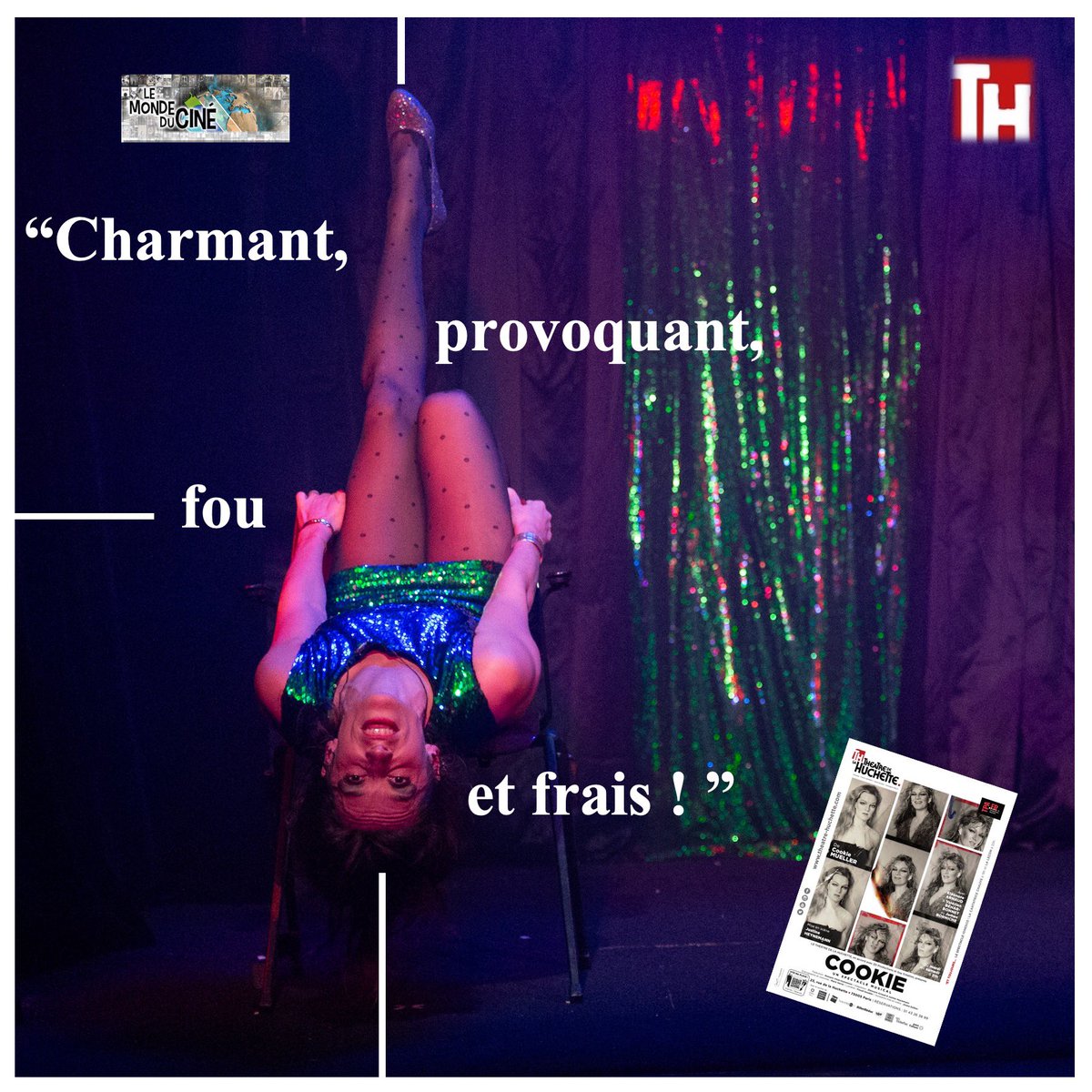 theatrehuchette's tweet photo. Oh la belle critique ! Merci Le Monde du Ciné !
Cookie revient mardi à la Huchette. Après cette avalanche de louanges, pensez à réserver…
(📸 Léa Comelli)
#RevueDePresseThéâtre #CritiquesSpectacles #QueVoirAParis #CookieMueller #SpectacleMusical #SortiesParis https://t.co/Nel18cI94k