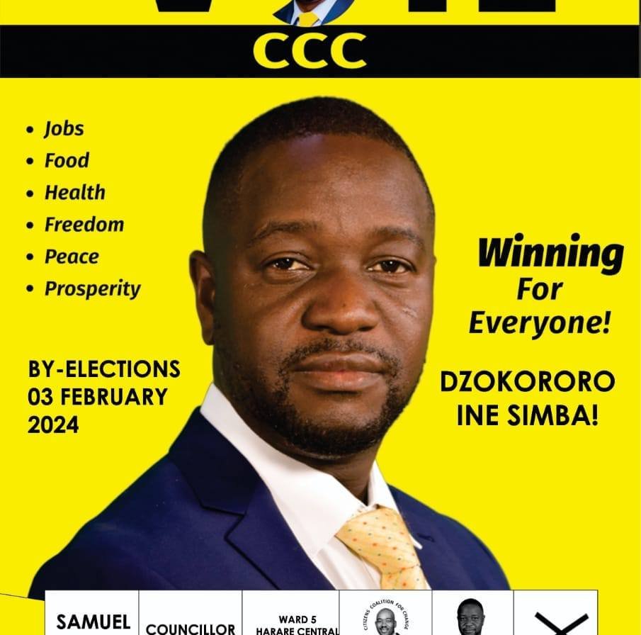 #DzokororoInesimba. Fellow ward 5 residents we have an opportunity 2 vote again for capacity and development. Let's go vote on 3 February 2024. Belvedere, Monavale, Milton Park, Avenues, CBD, Kensington and Parirenyatwa Hospital 31 days to reclaim our right to vote.