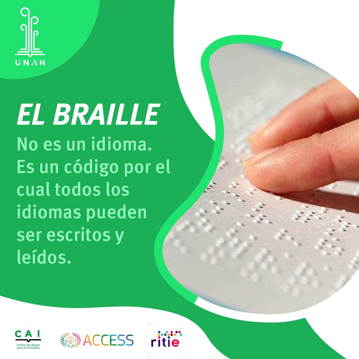 🌱♿ El Braille ha permitido fortalecer el acceso a la información de las personas ciegas y débiles visuales. 
Desde la educación superior cubana promovemos el ingreso, permanencia y egreso de estudiantes en situación de discapacidad a los estudios universitarios.
#SigueHilo 👇