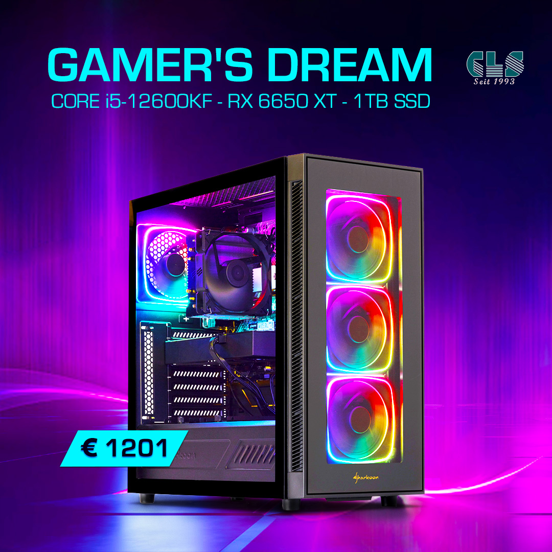 cls_computer's tweet image. 🔥 Gaming PC auf Spitzenniveau!

▶️ Neugierig geworden?Dann entdecke unsere Gaming PCs mit den aktuellsten Prozessoren der über den folgenden Link: cls-computer.de/gaming-pc-inte…

#intel #gamingpc #powerperformance #budgetgamingpc #ultimatepc #pcbuilds #RTX6650XT