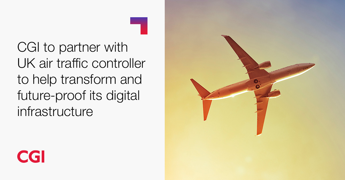We will partner with @NATS, the UK’s leading provider of air traffic control services, to help transform and future-proof their digital infrastructure. Read more in the press release go.cgi.com/48meml9