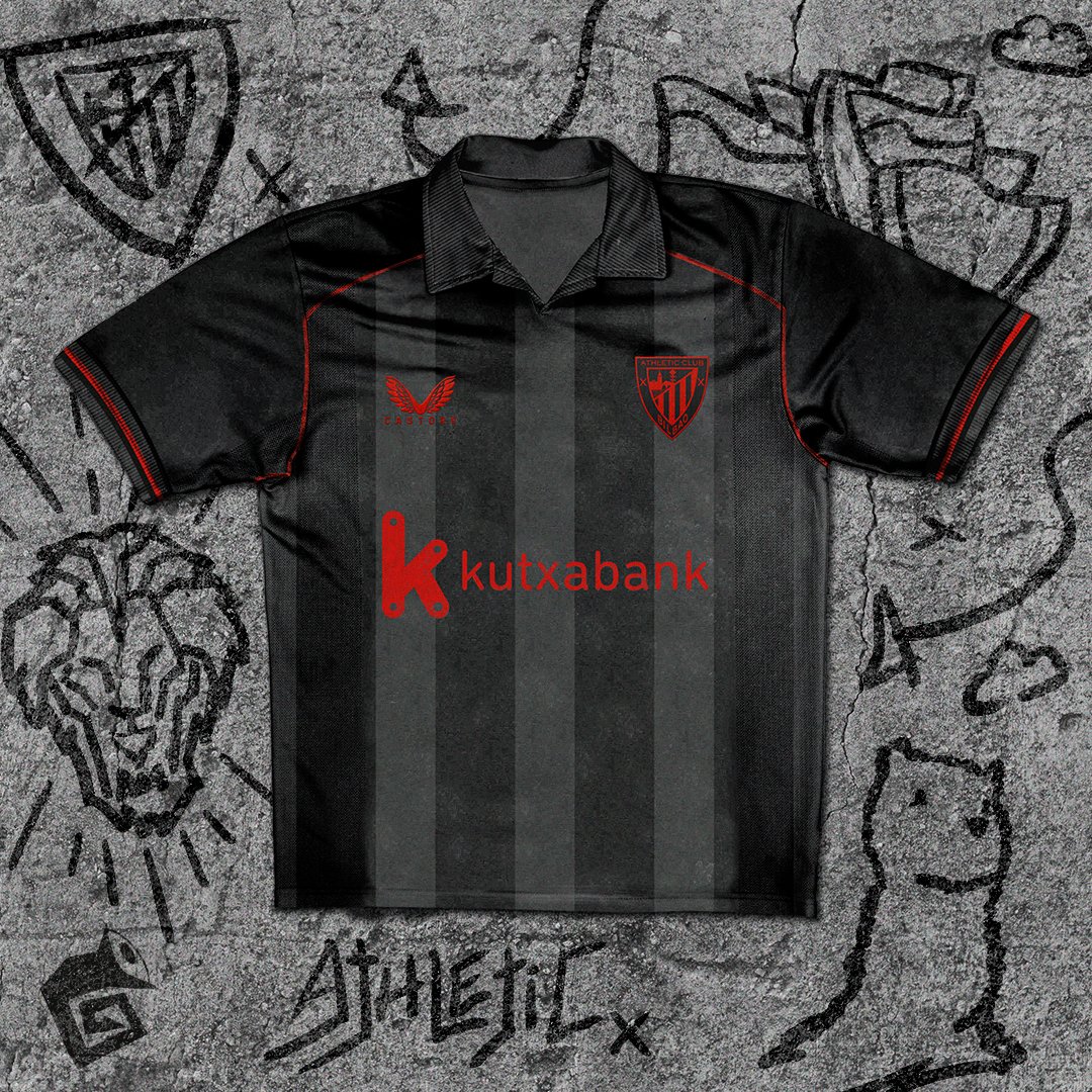 mgsdesignerfc's tweet photo. ¿Qué pasaría si las camisetas de fútbol fueran principalmente blancas y negras? 🏴🏳⚽El Athletic Club de Bilbao destaca con su historia y pasión. Esta camiseta, fusionando la tradición del rojo y negro en pequeños  detalles. ⚽🔴⚪ #AthleticClub #Bilbao #BlancoYNegro #Futbol https://t.co/YT8JPXwQHJ