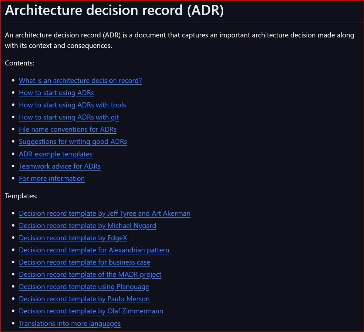 david_das_neves's tweet image. A basic that EVERY Architect should know about to standardize and govern decisions, including great examples.
[Repo] Architecture decision record (ADR) examples
github.com/joelparkerhend… 

#Architecture #ADR #shiftavenue