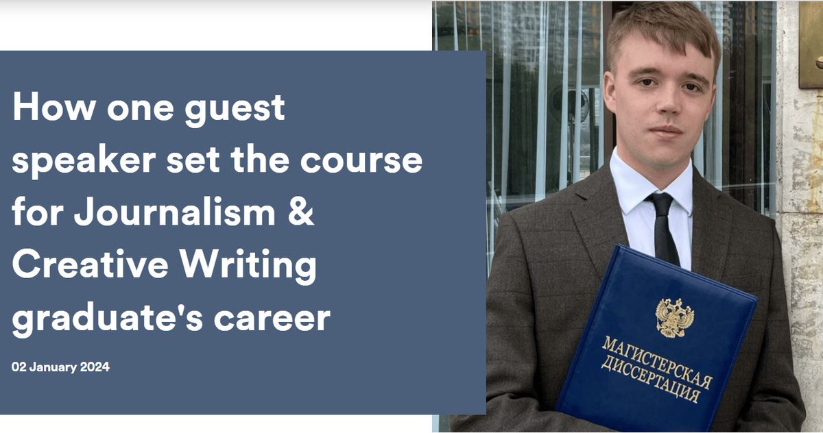 Falmouth Journalism (@faljournalism) on Twitter photo Where can a Journalism & Creative Writing degree lead you? <a href="/FalmouthUni/">Falmouth University</a> graduate Will Crouch has a job helping countries, agencies and firms with security worldwide...tinyurl.com/mvz3e9wm Where can a Journalism & Creative Writing degree lead you? <a href="/FalmouthUni/">Falmouth University</a> graduate Will Crouch has a job helping countries, agencies and firms with security worldwide...tinyurl.com/mvz3e9wm