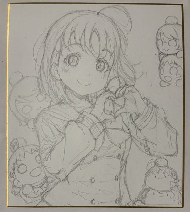 僕ラブで出す予定の色紙です 