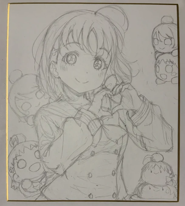 僕ラブで出す予定の色紙です 
