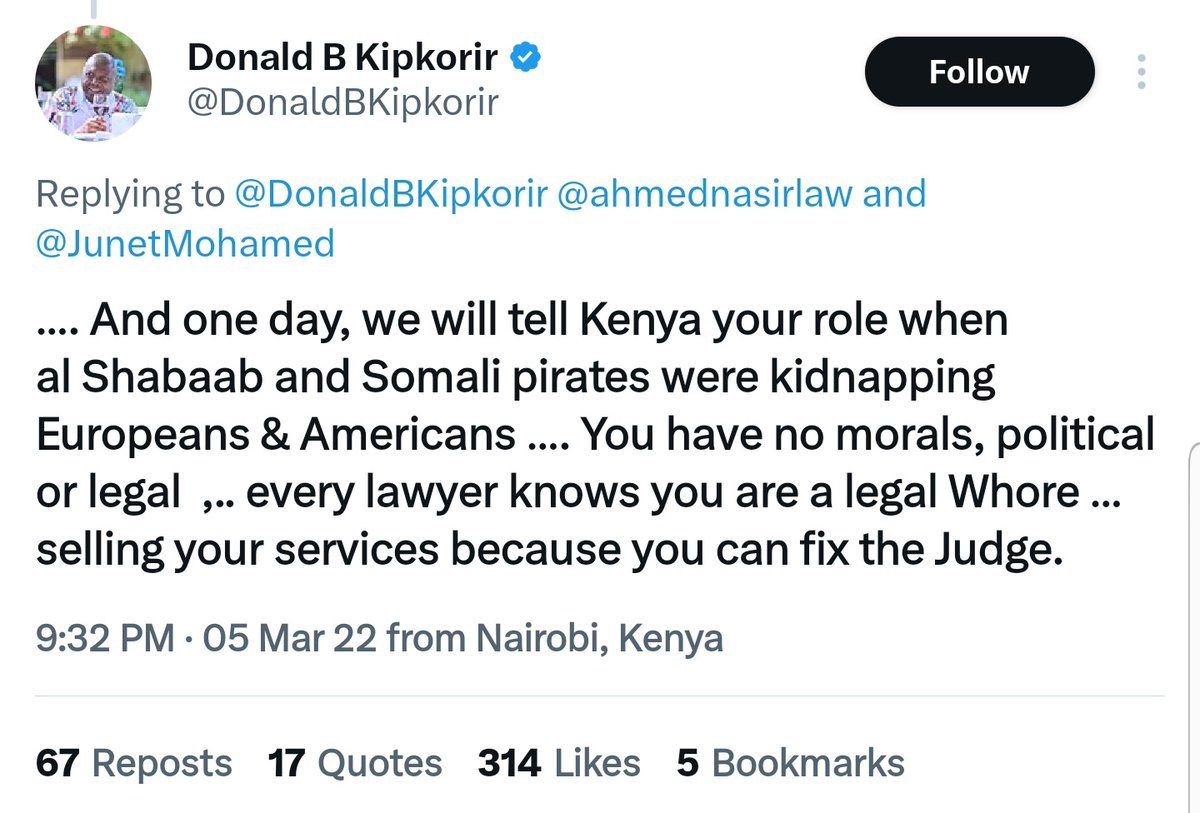 Hello <a href="/ahmednasirlaw/">Ahmednasir Abdullahi SC</a> this one had no comeback.