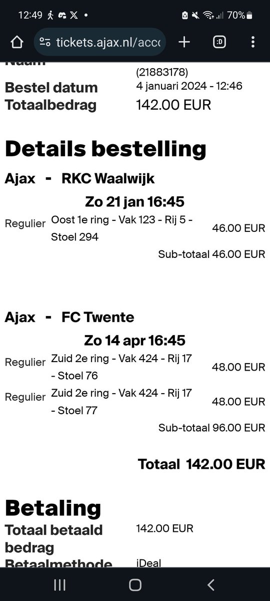 Fuzeee12's tweet photo. @AjaxFancare Godsamme man na 2 uur 50 min eindelijk gelukt https://t.co/UHu5Ka1MNT