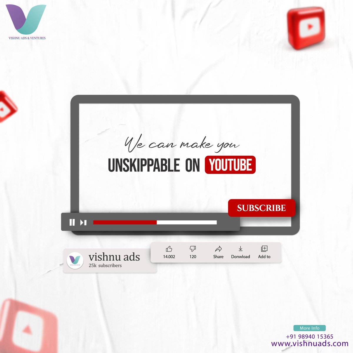 VishnuadsDM's tweet photo. Unleash your brand's mojo with Vishnu Ads. No more scrolls, just unstoppable brand moments. We specialize in creating compelling video content.

9894015365
https://t.co/K1rDJmP4MG

#vishnuads #rajeshravindran #advertisingagency #ip68 #seo #sem #seotips #Tips #ppc #victus #ads https://t.co/tIvIjOh1sR