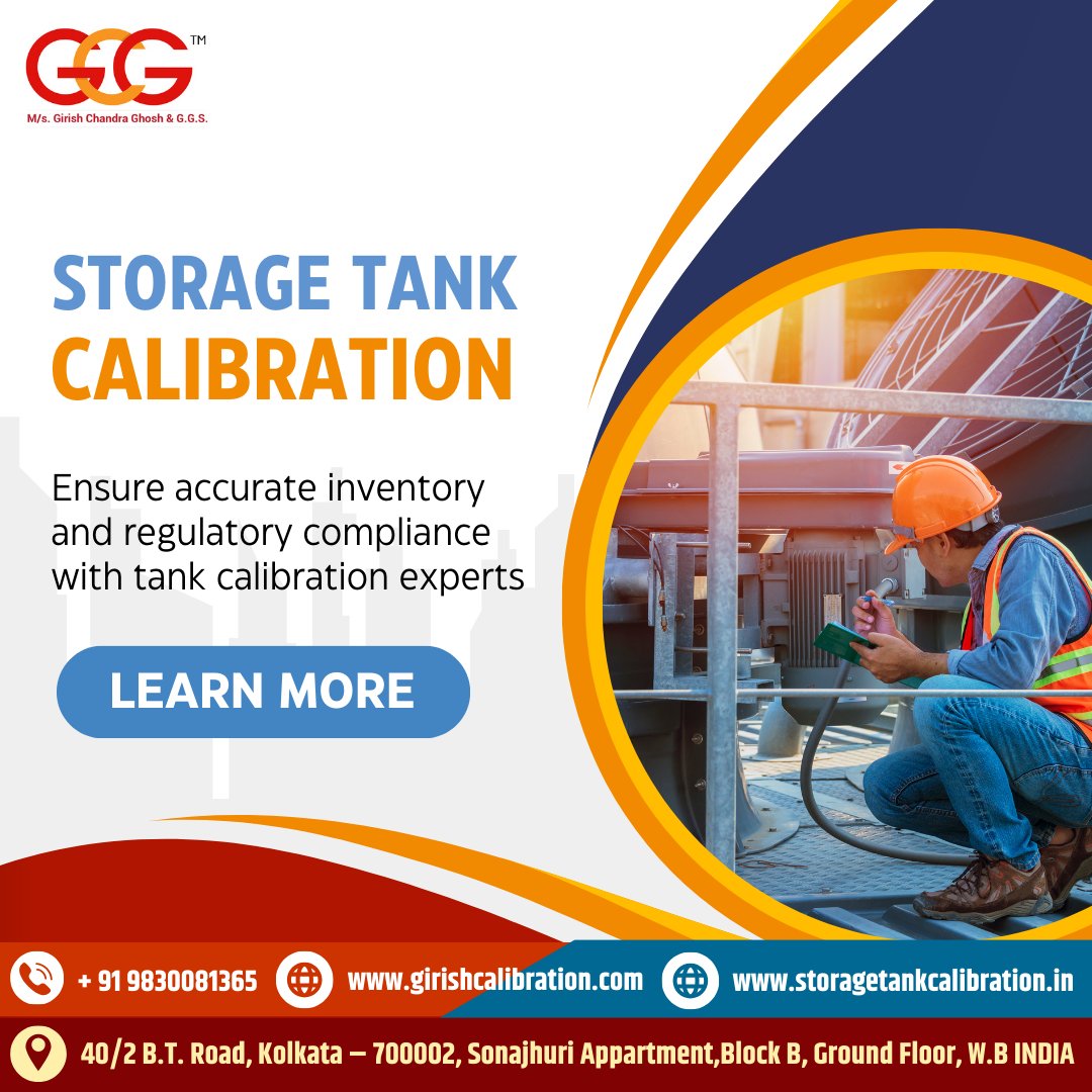 Don't let hidden losses drain your business. Our comprehensive tank calibration services pinpoint discrepancies and optimize your operations for maximum efficiency. Learn more: girishcalibration.com #tankcalibration #oilgasindustry #GirishCalibration #GirishChandraGhosh