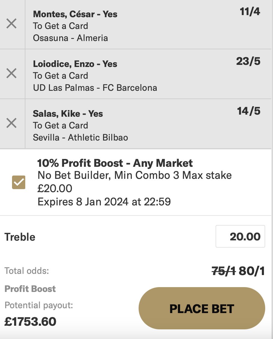 TheCardDealer's tweet photo. 🇪🇸 LA LIGA LONGSHOT 🇪🇸

Montes: 2 cards in 8.7 90s, side missing key midfielders & bottom of table

Salas: 3 yellows in 4.7 league 90s this season & 1 card in 1.8 90s in the UCL, averaging 1.91 fouls p/90. He also picked up 2 bookings in 4.5 90s last season

Loiodice: Value via the model, second most fouls for them this season & picked up 11 cards in 33 90s last season

❤️ If ANY of the 3 players get carded, I'll giveaway £50 CASH to a random follower who likes & RT's this. 

18+ Begambleaware