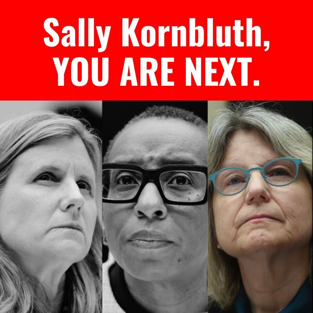 After the presidents of UPenn and Harvard stepped down, maybe it's time for MIT President Sally Kornbluth to follow in their footsteps and do the right thing.

#StandWithIsrael
