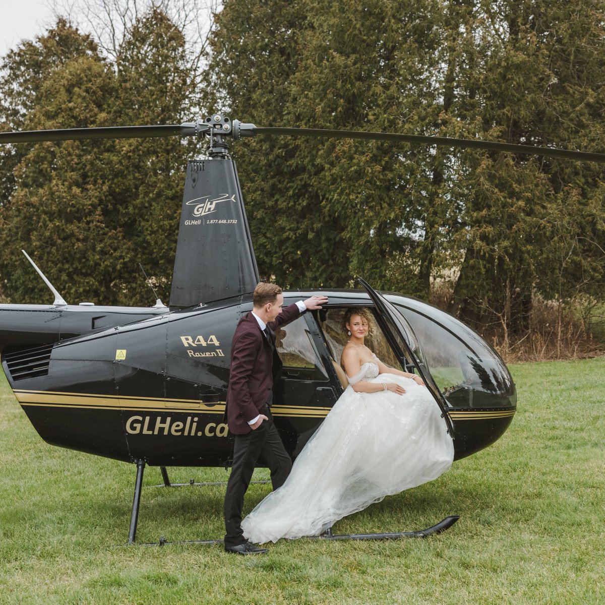 Getting married in 2024? Arriving in style looks a little different these days! 

@glheli
@theweddingring

#helirides #proposals #engagement #kwweddings