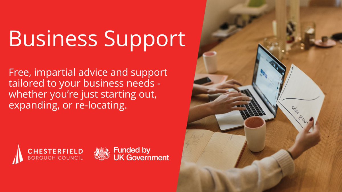 📈 Are you looking for help to grow your business? There is lots of different types of support available in Chesterfield including grant funding and a dedicated advice service   Learn more about the range of support available and how you can access this:  chesterfield.gov.uk/business-and-e…