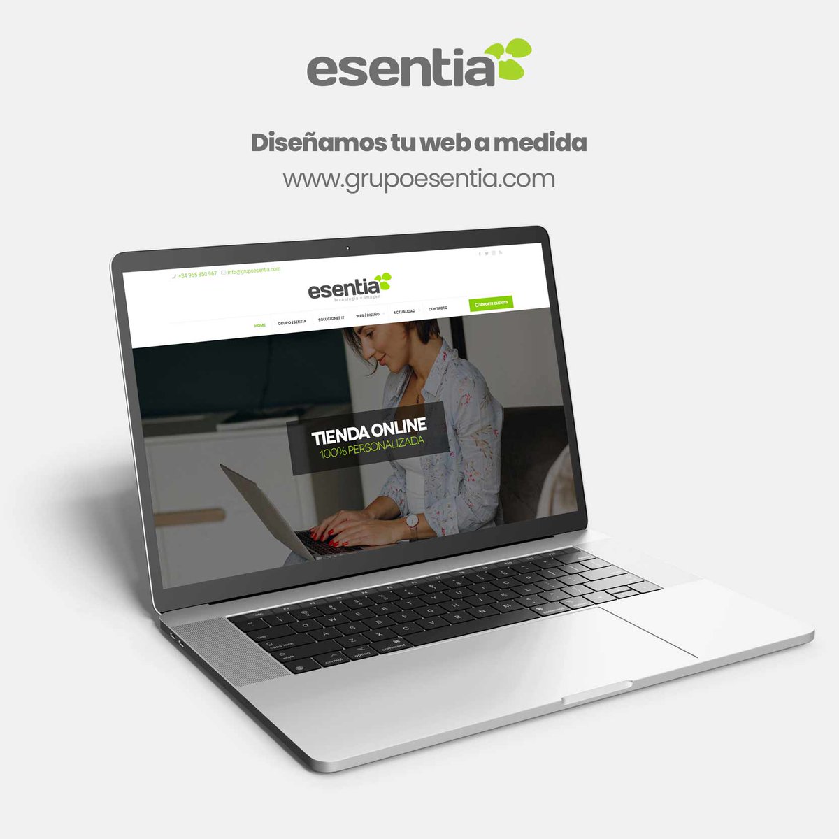 GRUPOESENTIA's tweet photo. Comienza el año con lo que quedo pendiente el 2023. ¿Necesita una web para tu empresa o negocio? Solicita presupuesto sin compromiso.

#esentia #tecnologia #imagen #diseñoweb #tiendaonline https://t.co/7l6LTVwwlB