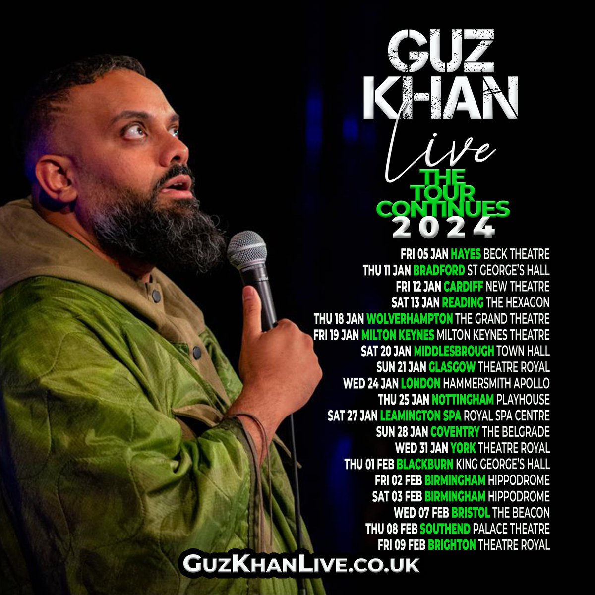 📢 One week to go until @GuzKhanOfficial Live! Got your tickets yet? Grab those last few before they go! middlesbroughtownhall.co.uk/event/guz-khan…