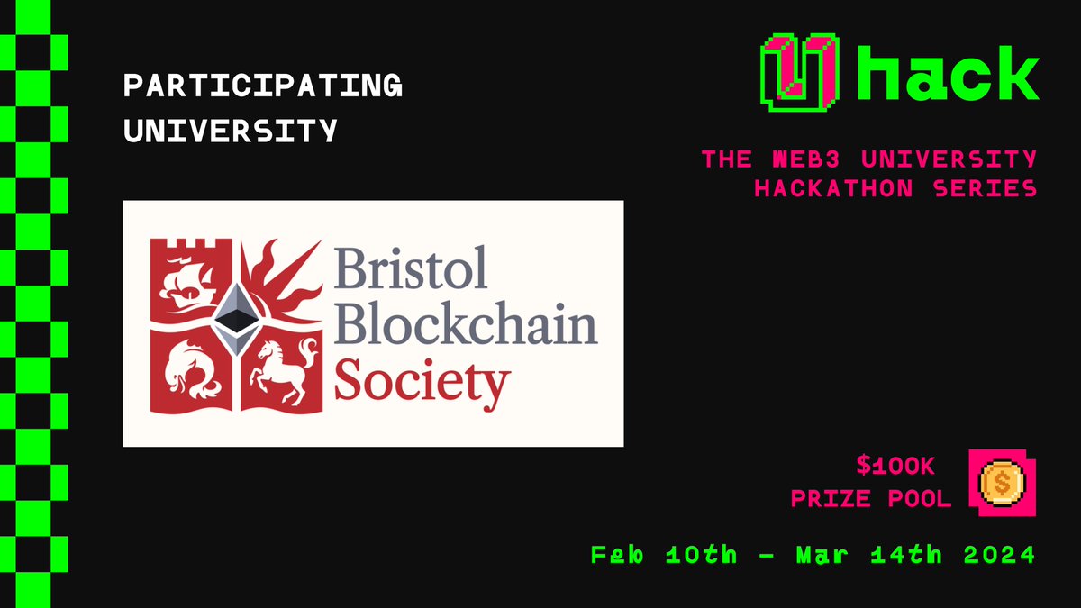 U-Hack (@u_hackweb3) on Twitter photo ๐ฌ๐งWe welcome the University of Bristolโs <a href="/Bris_Blockchain/">Bristol Blockchain Society (๐๐๐ฆ)</a> to U-Hack!
Their DAO aims to onboard the next generation to the decentralized world & hosts regular events to provide the adequate knowledge to get started๐ ๐ฌ๐งWe welcome the University of Bristolโs <a href="/Bris_Blockchain/">Bristol Blockchain Society (๐๐๐ฆ)</a> to U-Hack!
Their DAO aims to onboard the next generation to the decentralized world & hosts regular events to provide the adequate knowledge to get started๐