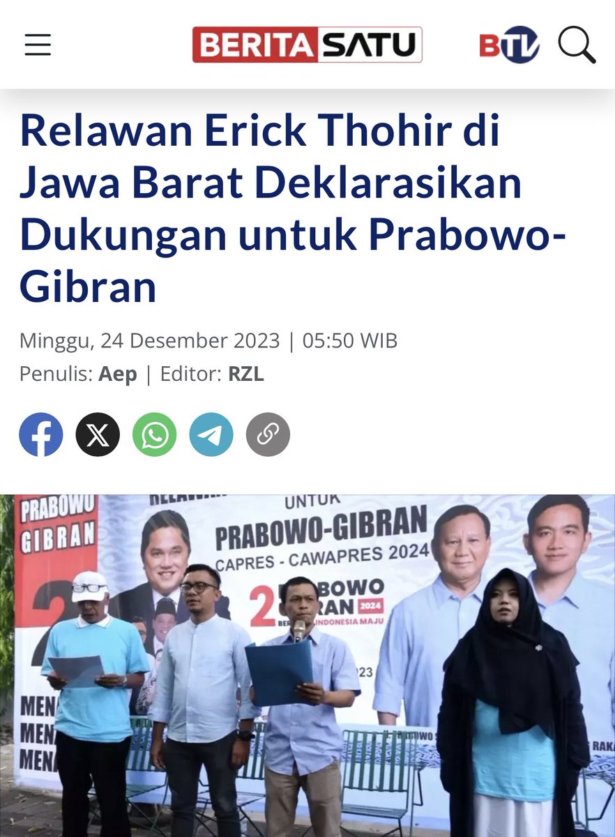 JerrodSchaeffer's tweet photo. @AzzrielAzaryahu Memang faktor Erick Thohir akan datangkan manfaat bagi Prabowo Gibran, terutama dari sisi pemilih NU. #RelawanCakETutk02 @prabowo @gibran_tweet @erickthohir

@cahaya_anto
@rswaaaan
@msaid_didu

https://t.co/myUXRRKbFe https://t.co/bj3kA7b2Xn