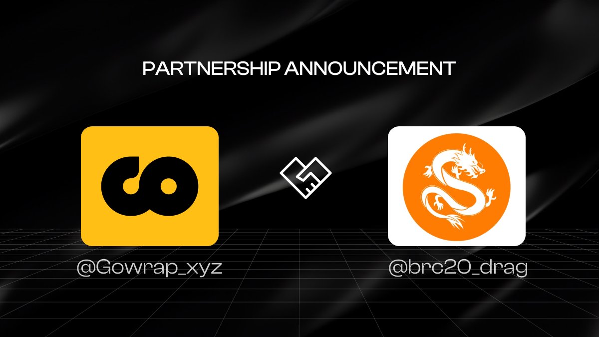 Excited to announce our partnership with the @BRC20_DRAG community! 🤝 GoWrap is proud to offer cross-chain services to Drag, fulfilling their specific needs and driving innovation together. Stay tuned for more exciting updates as we continue to develop new products! Choose