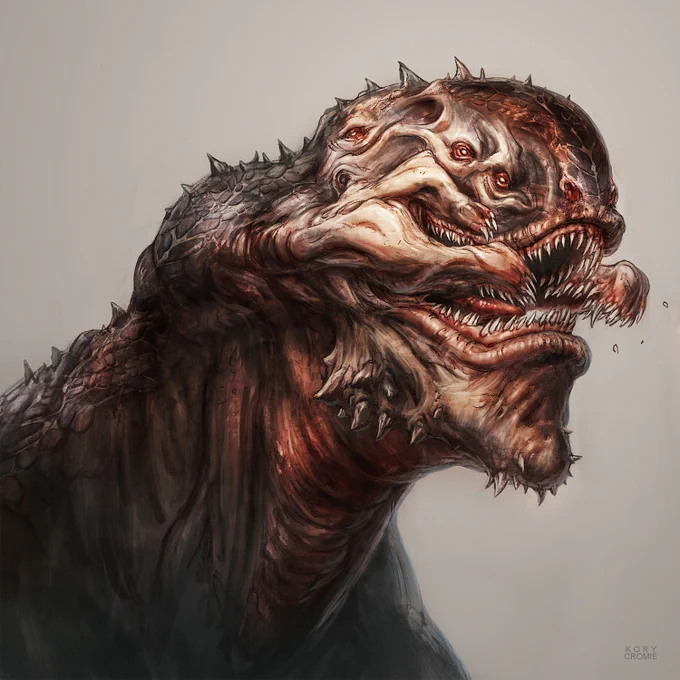Crunchback creature sketch. 