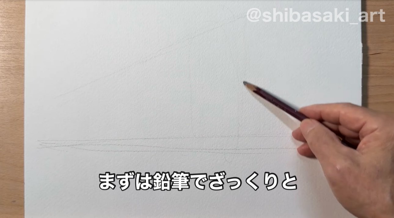 Eng sub] Landscape painted with Crayon / What happens when a