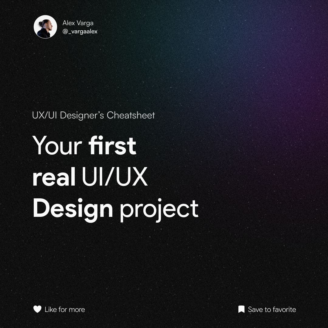 _vargaalex's tweet image. Looking for guidance on how to handle your first UX/UI Design Project? 🚀
Whether you're a beginner or looking to level up, here's a thread to guide you through the process. 🧵🎨