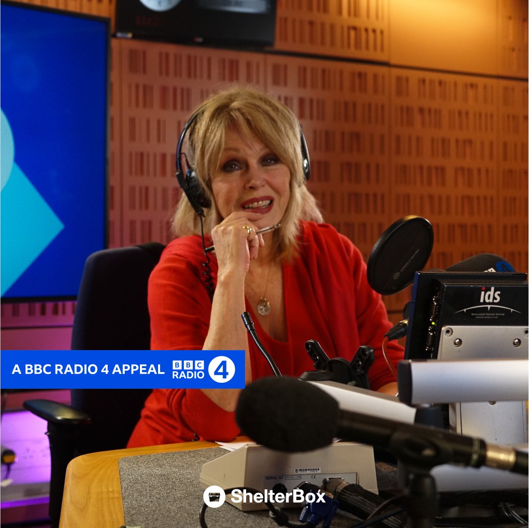 ShelterBox's tweet image. We want to give our heartfelt thanks to #JoannaLumley for presenting our @BBCRadio4 Appeal last week.

You can now listen back by visiting bbc.in/41Cg0ww

#r4appeal