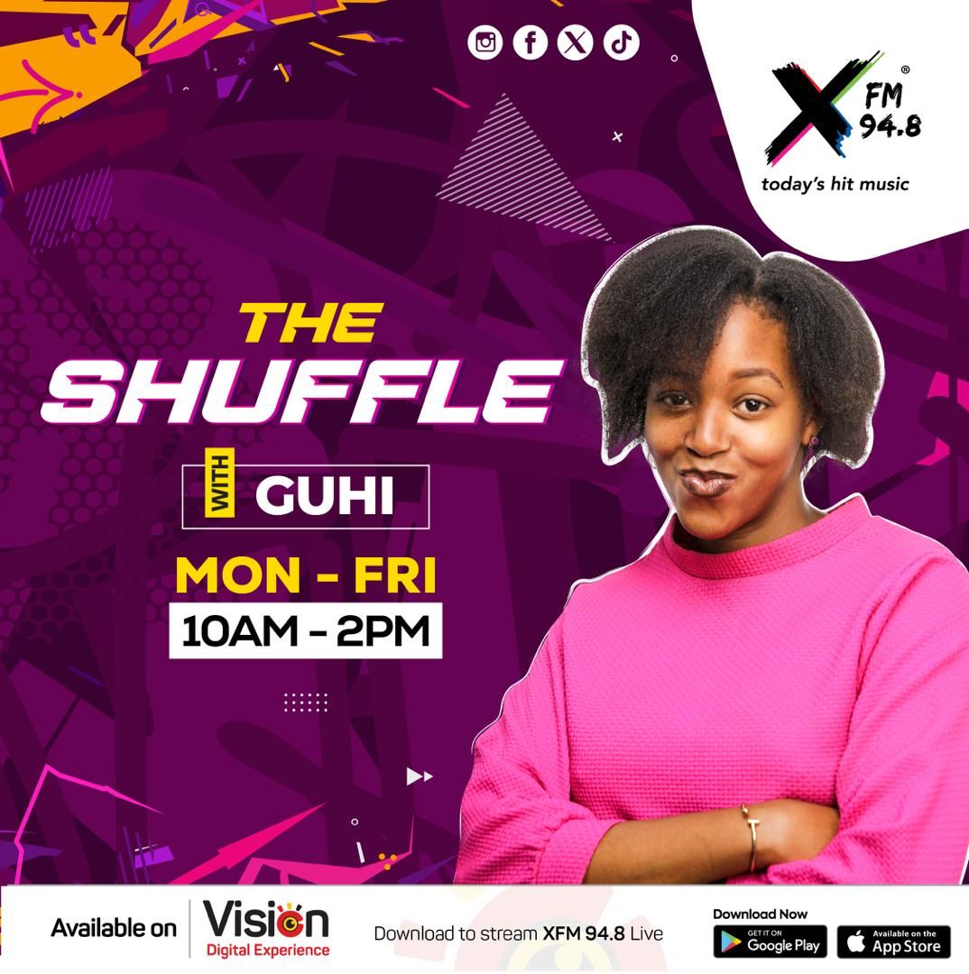 XfmUG's tweet image. #NowOnAir 
#TheShuffle with @iamguhiiiiiii 

It's the last Thursday of 2023!!! 🥳
Tune in now, join your bestie Guhi as we discuss our plans/resolutions for 2024 and of course jam to our favorite hits! 💃🏾

#ThrowOutThursday 🚮
#TodaysHitMusic 🎶
