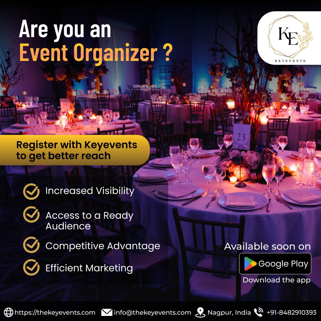 keyeventsngp's tweet photo. 📢Calling all Event Organizers! Register now to be part of the Keyevents community.
📞 +91-8482-910-393
🌐 https://t.co/h6QkMDyN31
📩 info@thekeyevents.com

#EventIndustry #GrowWithUs #KeyeventsLaunch #EventPlannerInNagpur #Nagpur #Keyevents #DownloadReady
#OnTheRise #GetReady https://t.co/31yXw5qTRv