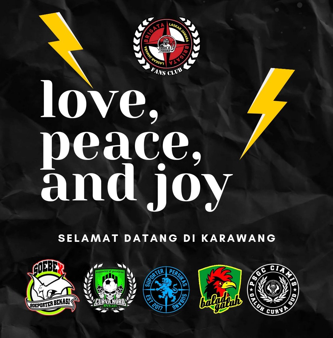 BrigataKRW's tweet photo. Haiiii... 
@Soeporterbekasi @BALADGALUH @GCSx1990 @CurvaNordBekasi 

Walau tak seliga, persodaraan masih terjalin bersama. https://t.co/u1hf7bg9vG