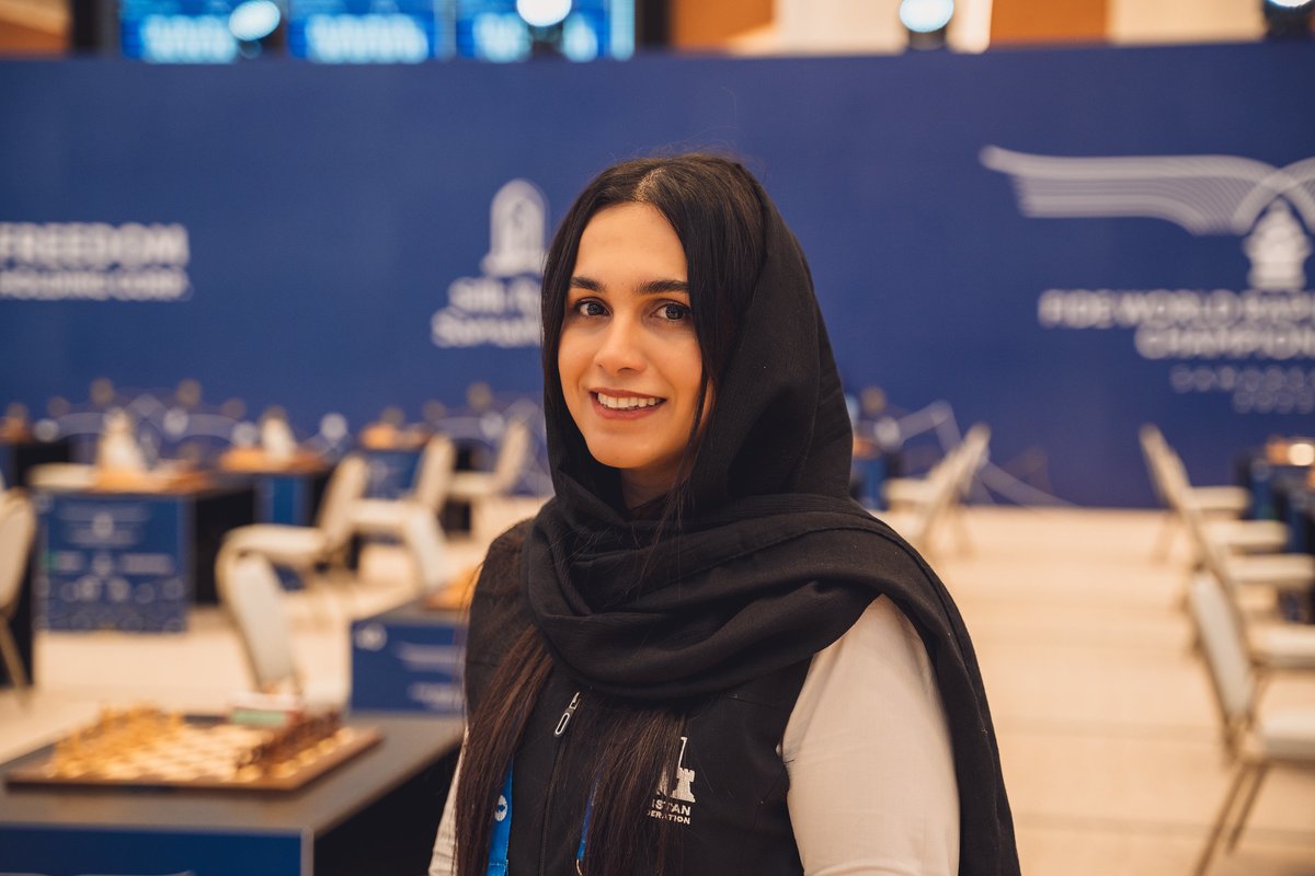 Here's a trivia for you - who is she?

Hint 1: She is one of the arbiters at the World Rapid and Blitz 2023.
Hint 2: She is married to one of the best players in the world of chess!

Photo: Anastasia Korolkova/FIDE