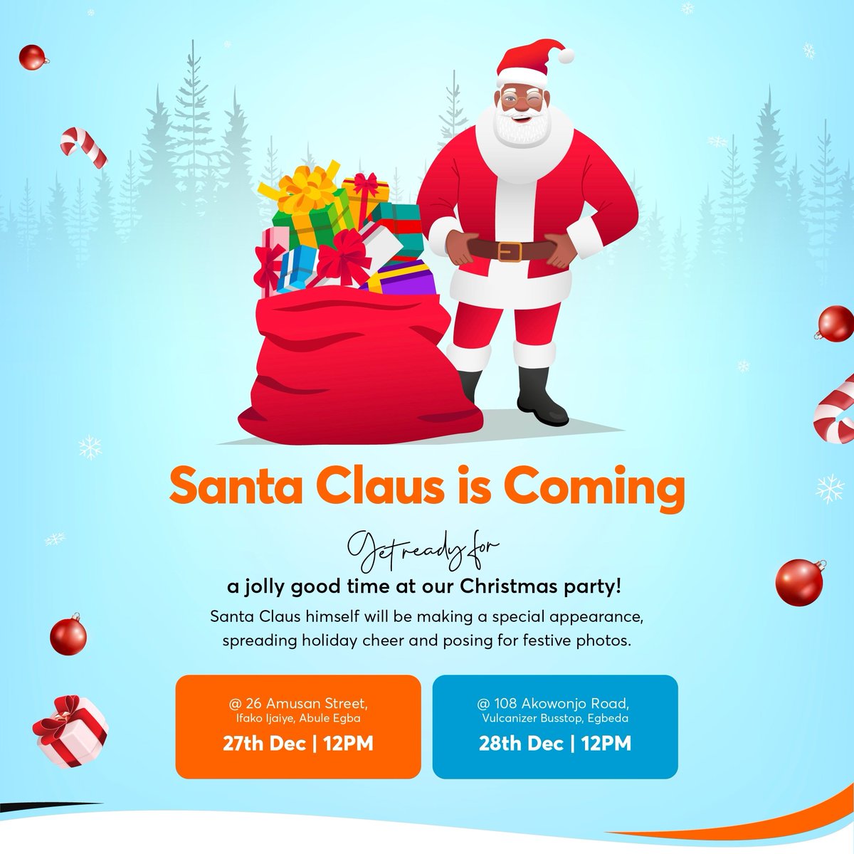 famacare's tweet photo. Get ready for a jolly good time at our Christmas party! Santa Claus himself will be making a special appearance, spreading holiday cheer and posing for festive photos. 🎁📸

There will be free health check and gifts for the kids

#FamacareChristmasParty #FestiveCelebration https://t.co/UCHctiLo8V