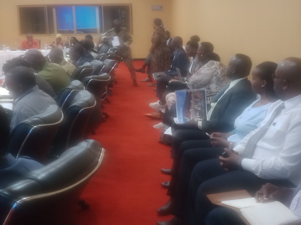 OfwonoOpondo's tweet photo. #NAMSummit2024 Morning briefing by CEO Lucy Nakyobe &amp; @spekeresort @SudhirRupareli_ on the state of preparedness for #NAM #G77+China meetings Jan 15-22, 2024. @UgandaMediaCent @GovUganda @GCICUganda https://t.co/20EBV5fOx4