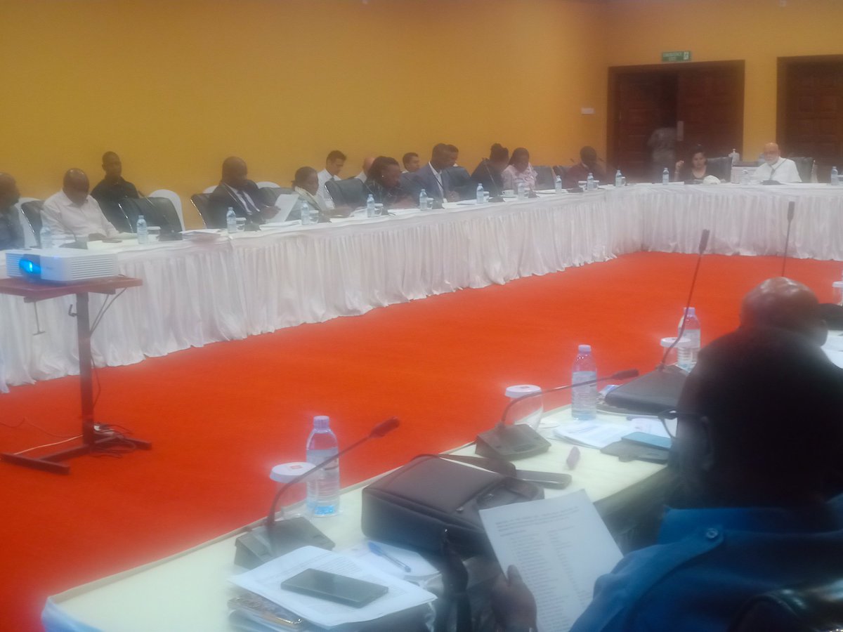 OfwonoOpondo's tweet photo. #NAMSummit2024 Morning briefing by CEO Lucy Nakyobe &amp; @spekeresort @SudhirRupareli_ on the state of preparedness for #NAM #G77+China meetings Jan 15-22, 2024. @UgandaMediaCent @GovUganda @GCICUganda https://t.co/20EBV5fOx4
