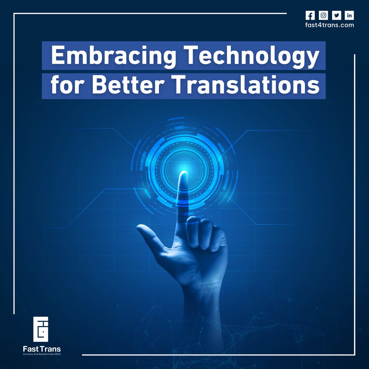 FastTrans21's tweet image. Innovation is  key to staying ahead in our industry. We continuously invest in  state-of-the-art translation software and tools to enhance the quality  and efficiency of our services.
#FastTrans 
#InnovationInTranslation
#TranslationServices
#Localization
#LanguageSolutions`