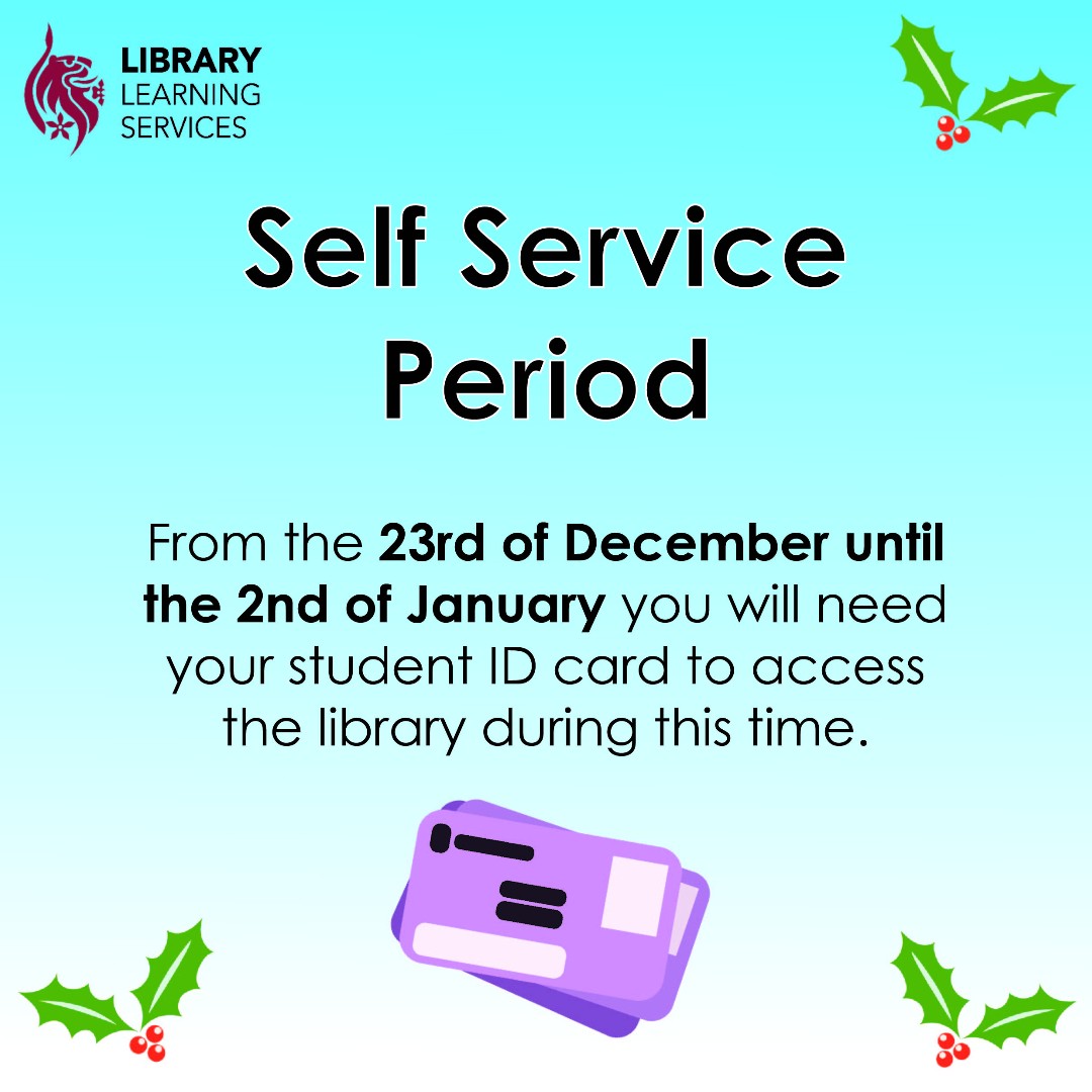 LibraryDMU's tweet image. ❄️🎄 Library access over the Ho-Ho-Holidays!! 🎄❄️

Remember - to use all the facilities available &amp;amp; for access to #Kimberlin Library during our unstaffed hours, you must have your DMU ID card with you! 💳 #YourLibrary #LibraryAccess #DMULibraryTips