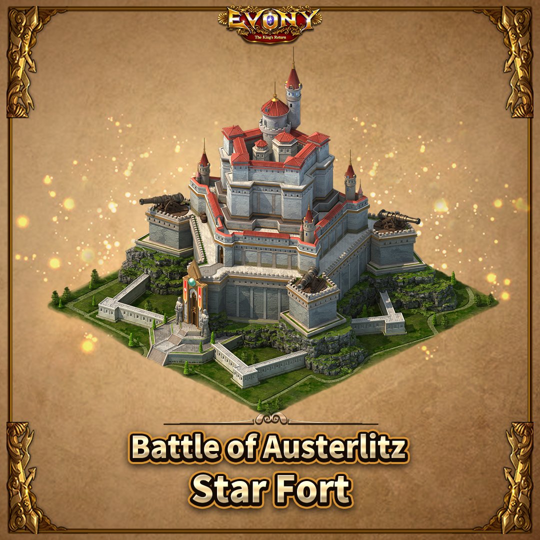 #BattleofAusterlitz ⚔ 🎁Battle of Austerlitz - Rewards Ⅰ🎁 🏰Alliance Glory Castle - Star Fort 🔸How to Get Unlocks when an alliance ranks top100 in the Major League of Battle of Austerlitz! #Evony-The King's Return