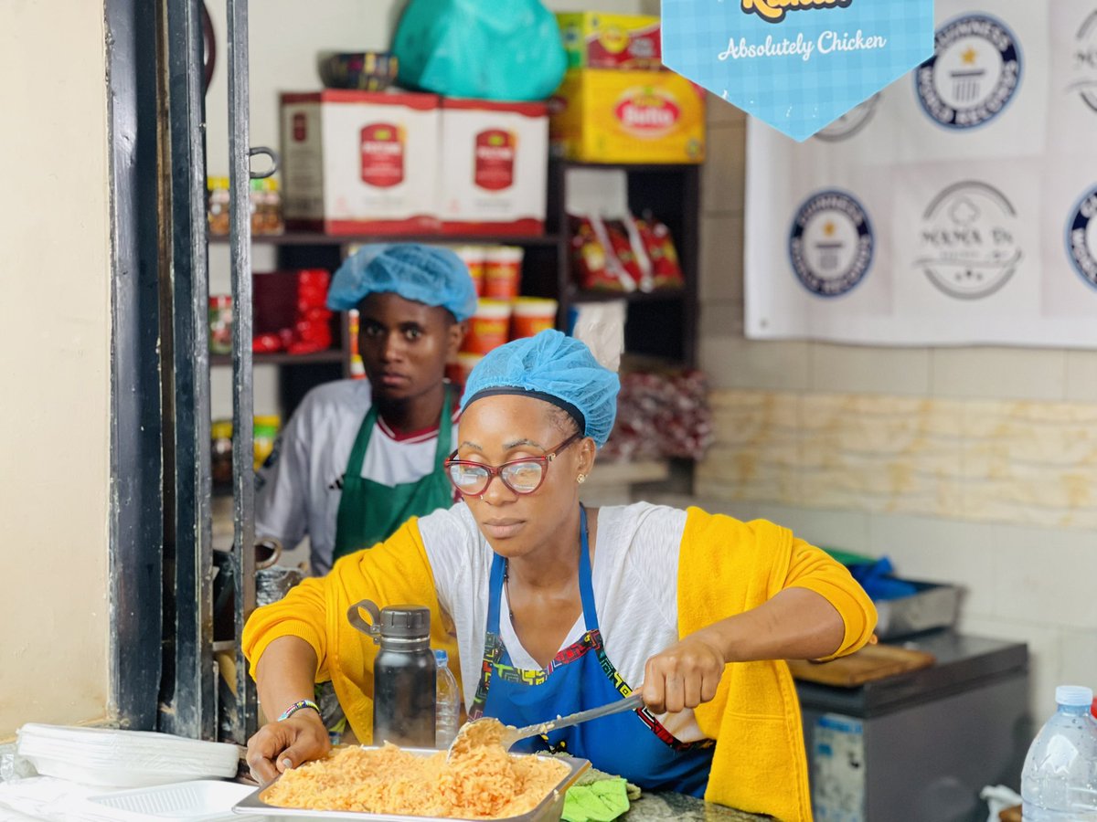 Report_256's tweet photo. Breaking News: Ugandan chef @Mama_d256 achieves a remarkable feat, setting a new Guinness World Record with an astounding 120-hour solo cooking session and still going.
Celebrating her dedication, Mama D has just served her 116th meal. #RecordBreaker #MamaDsWorldRecord #Report256 https://t.co/xQEidDPmzI