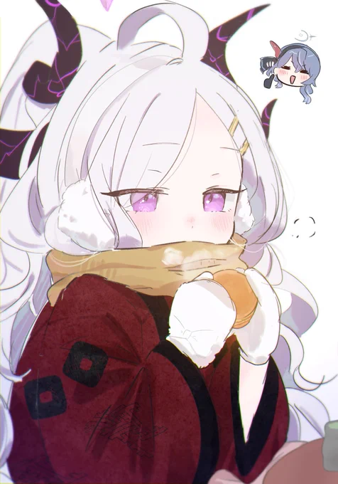 #今年も残りわずかなので今年一番伸びた絵を貼るもこもこぬくぬくヒナちゃんでした! 
