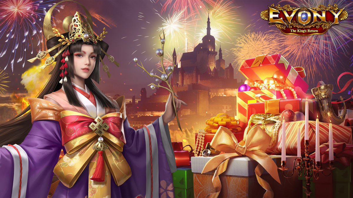 ㊗ Happy New Year! 🎉✨ The new year has begun. Let's welcome another year of adventure and glory with Evony: The King's Return! Wishing you a fantastic year ahead! 🏰💫 Please continue to support us! #NewYear #Evony