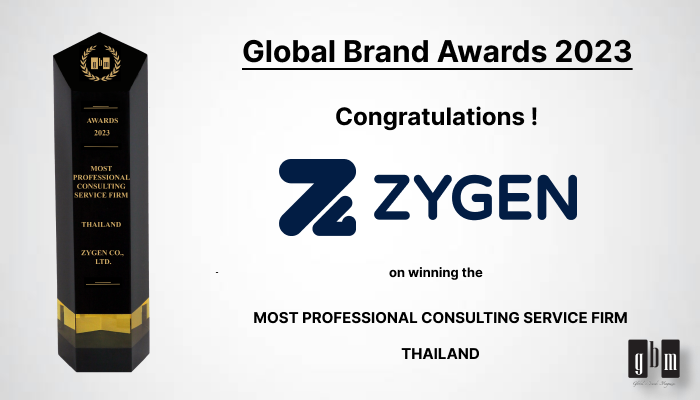 GlobalBrandsMag's tweet photo. We're thrilled to announce that ZyGen Company Limited has secured the prestigious title of 'Most Professional Consulting Service Firm in Thailand', at the Global Brand Awards 2023, presented by Global Brands Magazine!
#ConsultingService #ZyGen #Awards2023 #GlobalBrandsMagazine https://t.co/8qhP3YZG7a