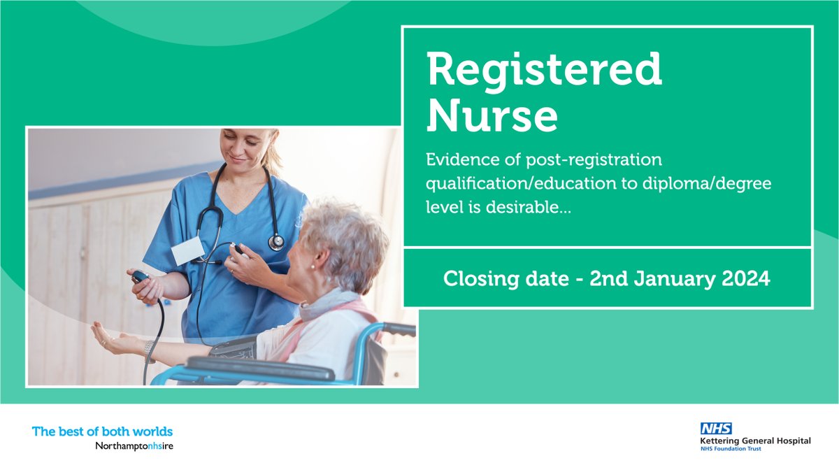 Is 2024 your year to make an inspirational change to your career direction? If so, we have the perfect role for you at <a href="/KettGeneral/">Kettering General Hospital</a> - zurl.co/lQsj #TeamKGH #NHS #Careers