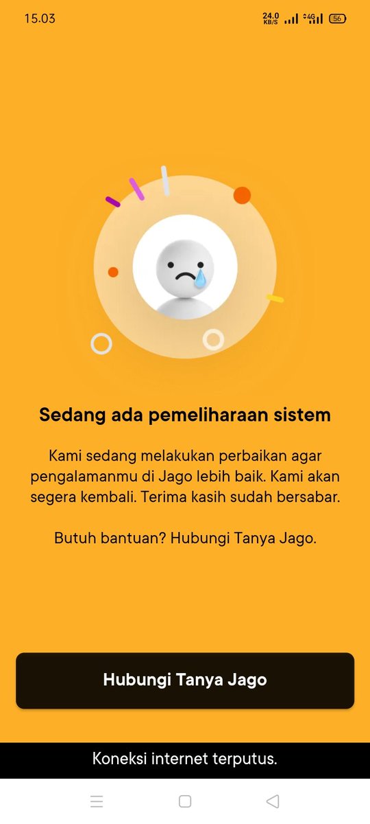 rizkaARST's tweet photo. @jadijago min ini bener lg maintenance ya? Sampe kapan? https://t.co/aSVfGd0aSD