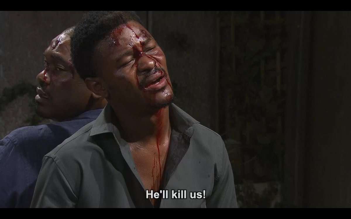 Gen_legacy's tweet photo. Khumo tells Loki their time is up: tonight they die.. #GenerationsTheLegacy 20:00 #SABC1 #IssTooMuch https://t.co/hWttpDvKWT