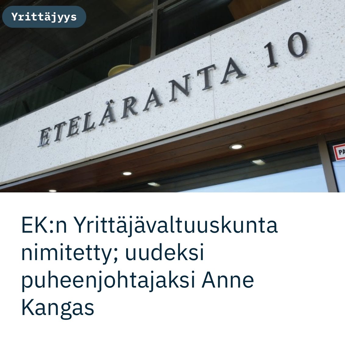 Yrittäjävaltuuskunta on EK:n tärkein rajapinta pk-sektorin omistajiin ja yrittäjiin. 

Jälleen 100 yrittäjää valmiina vaikuttamaan, johdossa upea @anne_kangas! 💪

ek.fi/ajankohtaista/…