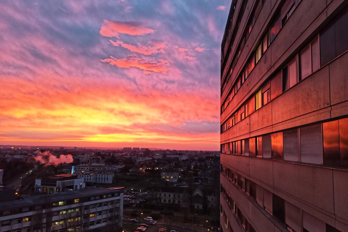 Jolie lumière pour la sortie de garde