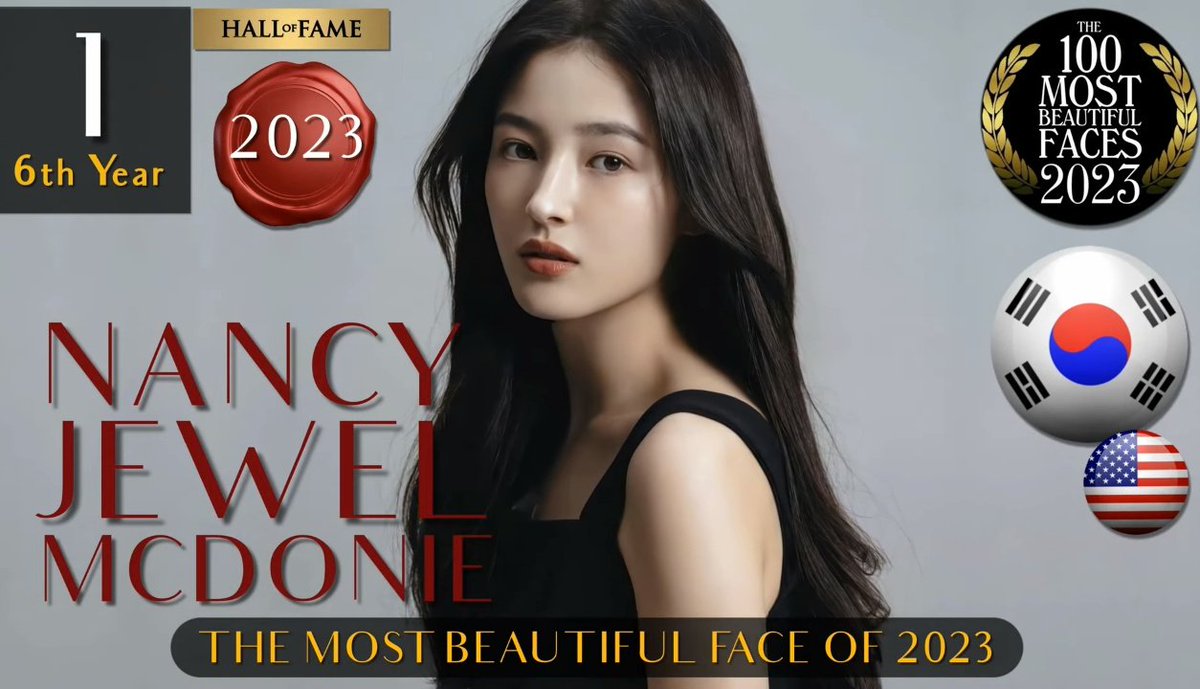 [231228] @MMLD_Official Nancy ranked #1 on TC Candler 'The 100 Most Beautiful Faces of 2023'! #MOMOLAND #NANCY #모모랜드 #낸시