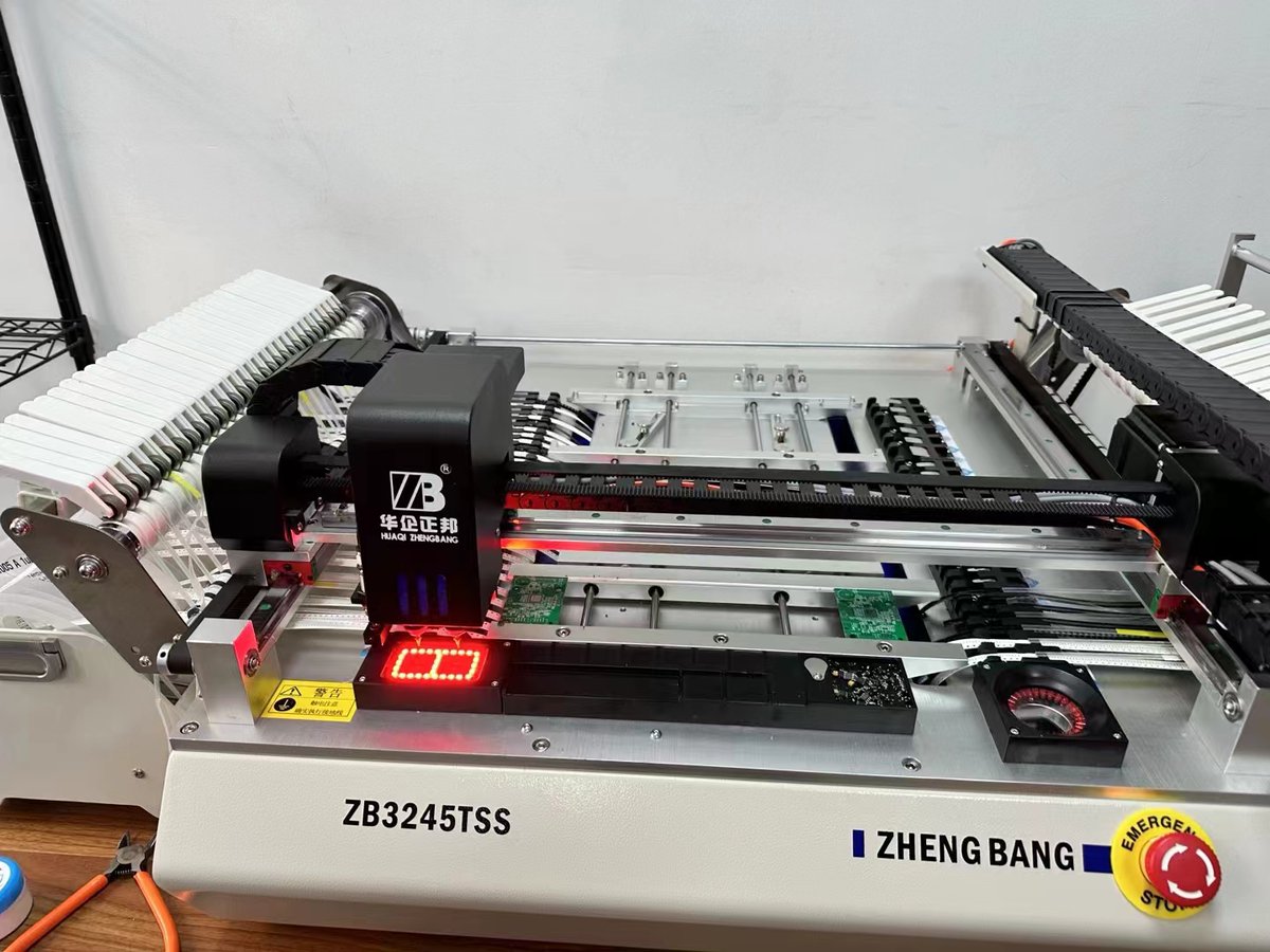 pcb_maker_stone's tweet photo. A small #SMT machine that is used to place surface mount devices (SMDs) onto printed circuit boards (#PCB). small SMT machine can be used for prototyping . 
https://t.co/Sl5V2wpUff https://t.co/g5IlnKPUsk